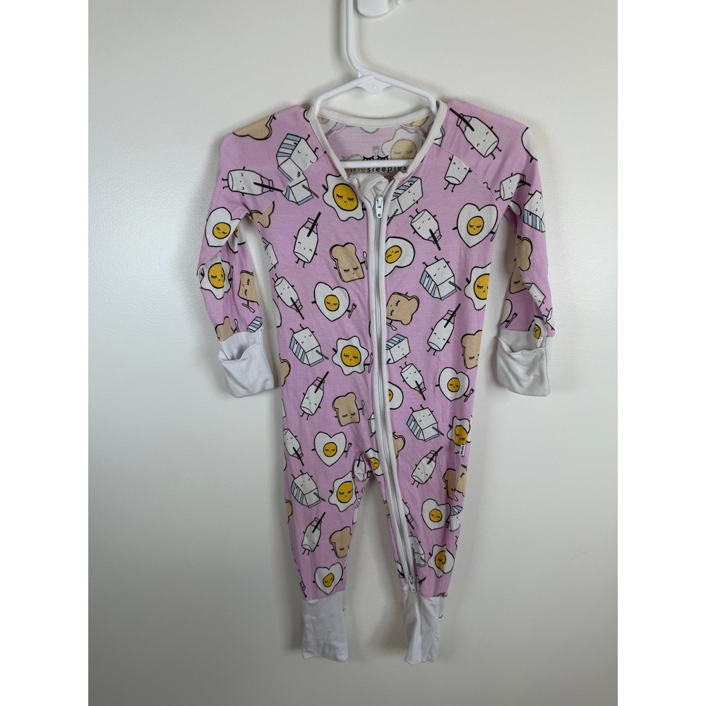 Little Sleepies Pink Breakfast Zippy 3-6 Months